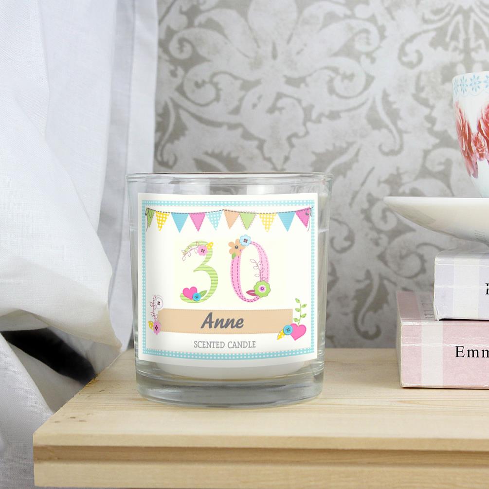 Personalised Birthday Craft Scented Jar Candle Extra Image 2